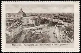 Karlsplatz von der Protestantischen Kirche gesehen