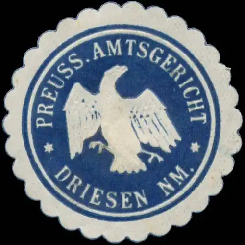 Pr. Amtsgericht Driesen Neumark