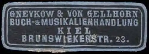 Gnevkow & von Gellhorn Buch - & Musikalienhandlung - Kiel