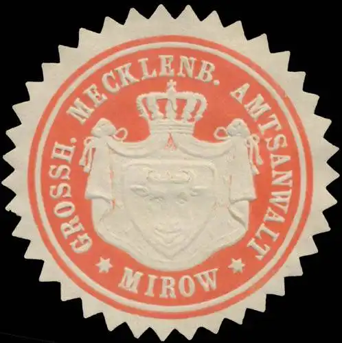 Gr. Mecklenb. Amtsanwalt Mirow