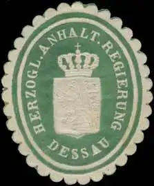 H. Anhalt. Regierung Dessau