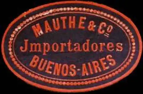 Uhren Mauthe & Co. Importadores Buenos-Aires