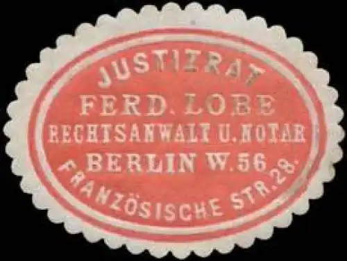 Justizrat Ferdinand Lobe