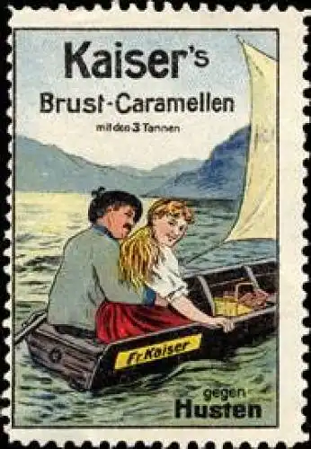 Beim Segeln Kaisers Brust-Caramellen