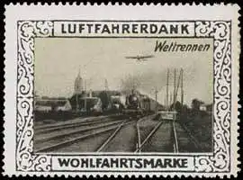 Wettrennen Eisenbahn - Flugzeug