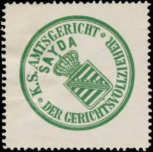 K.S. Amtsgericht Sayda - Der Gerichtsvollzieher