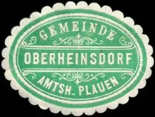 Gemeinde Oberheinsdorf - Amtshauptmannschaft Plauen