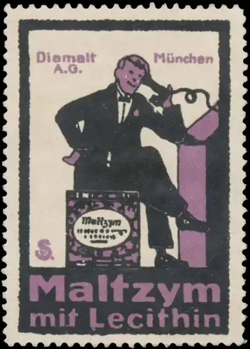 Am Telefon Maltzym mit Lecithin