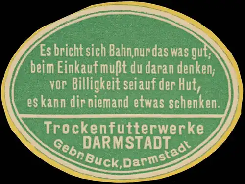 Trockenfutterwerke Gebr. Buck