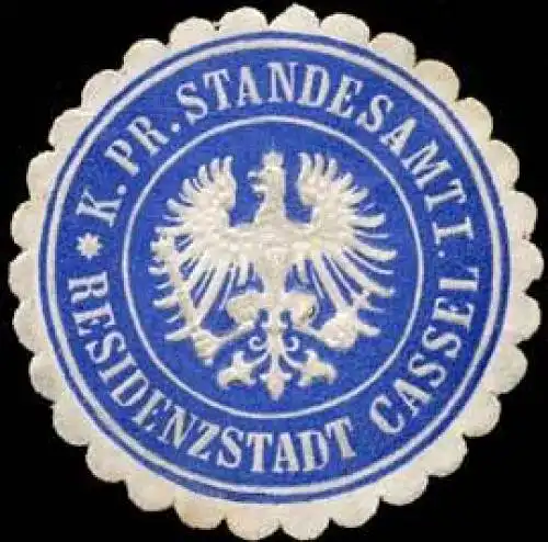 K. Pr. Standesamt I. - Residenzstadt Kassel