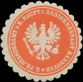 K.Pr. Standesamt der K. Haupt- und Residenzstadt Hannover