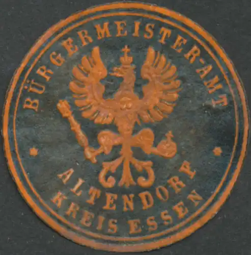 BÃ¼rgermeister-Amt Altendorf Kreis Essen