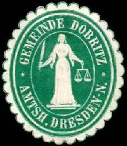 Gemeinde Dobritz - Amtshauptmannschaft Dresden-Neustadt