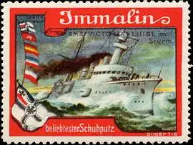 S. M. S. Victoria Luise im Sturm