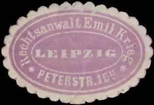 Rechtsanwalt Emil Krieg