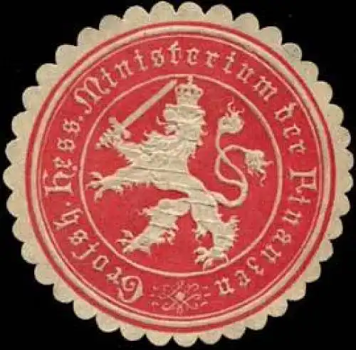 Gr. Hess. Ministerium der Finanzen - Finanzministerium