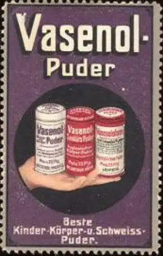 Vasenol - Puder - Beste Kinder - KÃ¶rper - und Schweisspuder