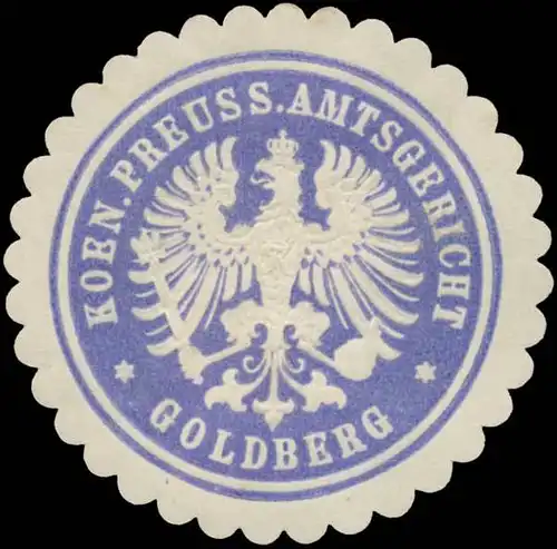 K.Pr. Amtsgericht Goldberg/Schlesien