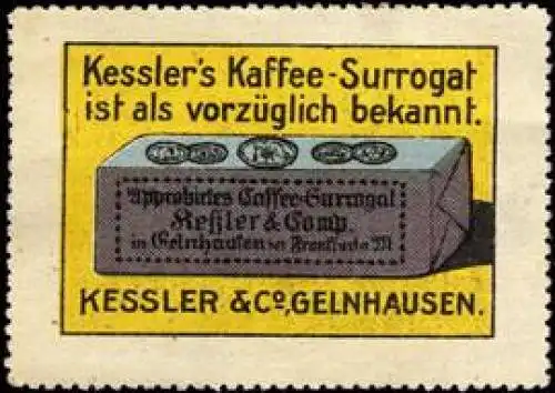 Kesslers Kaffee - Surrogat ist als vorzÃ¼glich bekannt