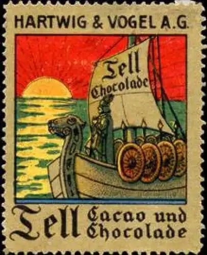 Wikinger Schiff - Schokolade