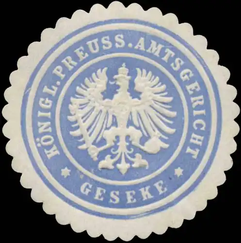 K.Pr. Amtsgericht Geseke