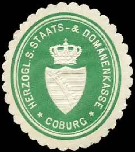 Herzogl. S. Staats- & DomÃ¤nenkasse - Coburg
