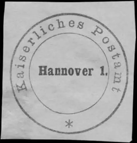 Kaiserliches Postamt Hannover 1