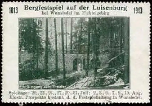 Bergfestspiel auf der Luisenburg 1813-1913