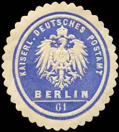 Kaiserlich Deutsches Postamt Berlin 61