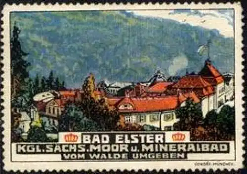 Bad Elster - Kgl. SÃ¤chs. Moor und Mineralbad vom Walde umgeben