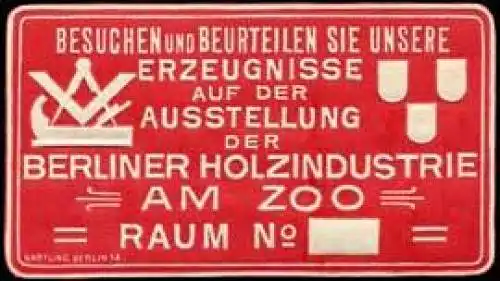 Ausstellung der Berliner Holzindustrie