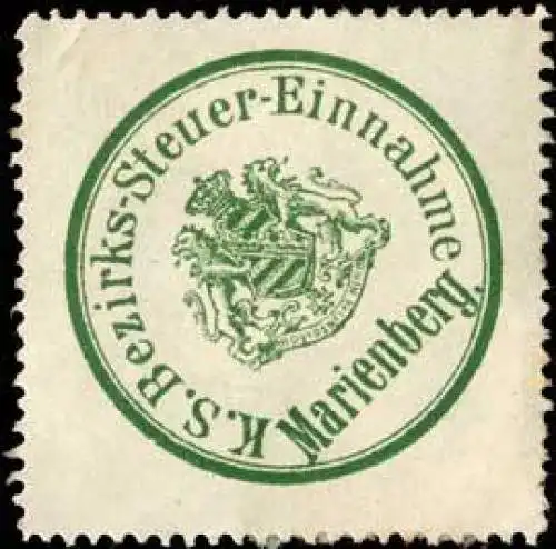 K.S. Bezirks-Steuer-Einnahme Marienberg