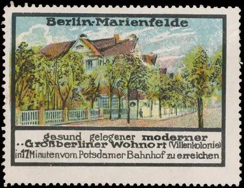 Villenkolonie Berlin Marienfelde