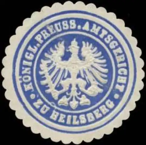 K.Pr. Amtsgericht zu Heilsberg