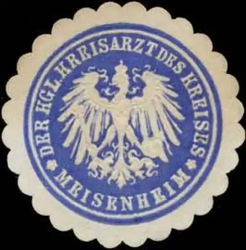 Der Kgl. Kreisarzt des Kreises Meisenheim