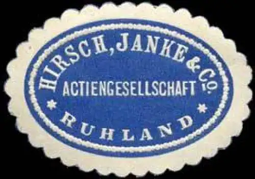 Actiengesellschaft Hirsch, Janke & Co. Ruhland