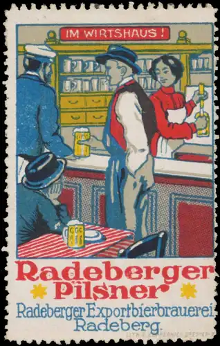 Radeberger Bier im Wirtshaus