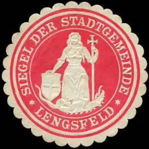 Siegel der Stadtgemeinde - Lengsfeld (Drache)