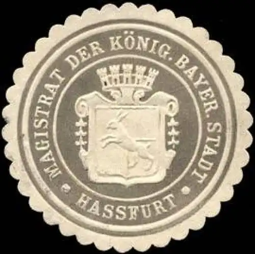 Magistrat der K. Bayer. Stadt HaÃfurt