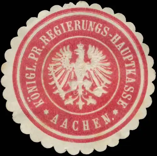 K.Pr. Regierungs-Hauptkasse Aachen