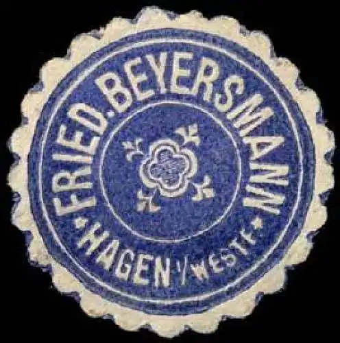 Fried. Beyersmann - Hagen/Westfalen