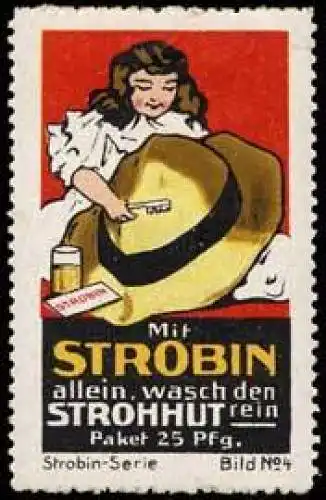 Kind mit Strobin-Strohut