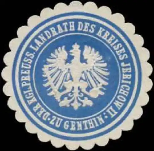 Der K.Pr. Landrath des Kreises Jerichow II - Genthin