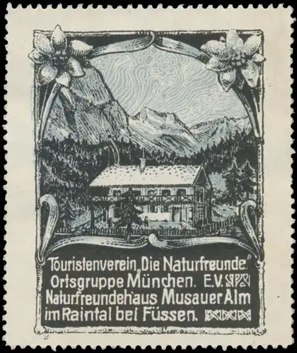 Naturfreundehaus Musauer Alm im Raintal bei FÃ¼ssen