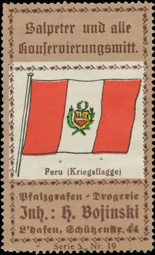 Peru Kriegsflagge