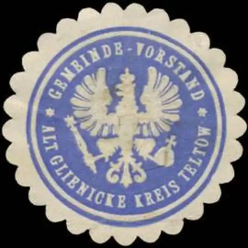 Gemeinde-Vorstand Altglienicke Kreis Teltow