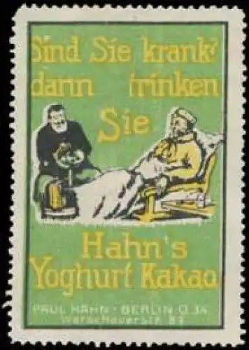 Sind Sie krank? Yoghurt hilft