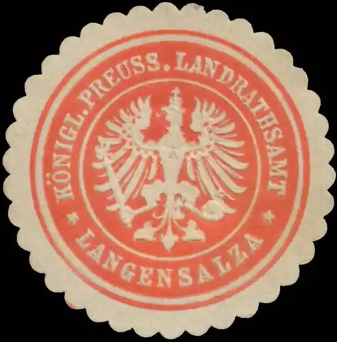 K.Pr. Landrathsamt Langensalza
