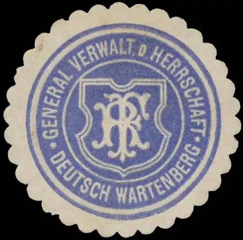 General Verwaltung der Herrschaft Deutsch Wartenberg