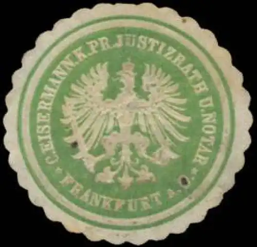 C. Eisermann K.Pr. Justizrath & Notar